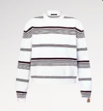 Striped knitted pullover