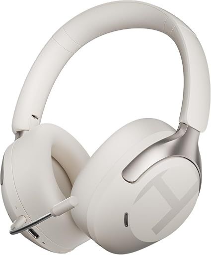 HAYLOU S40 Noise Cancelling Headphones Over Ear, 50dB Hybrid ANC with Multiple Modes, LDAC Hi-Res Wireless Audio, 90H Playtime, Custom EQ via App, Bluetooth 6.0 Multipoint Connect, 5 HD Mics Call