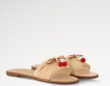 LV x TM - Lily flat open-heel shoes