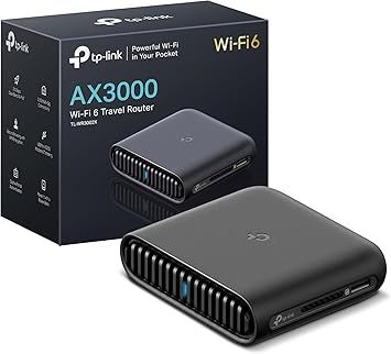 TP-Link Dual-Band Wi-Fi 6 AX3000 Travel Router TL-WR3002X – Multi-Gig Portable, OpenVPN, WireGuard, Public Network Sharing, Hotel/Cruise Approved, Phone Tethering, USB 3.0, Multi-Mode