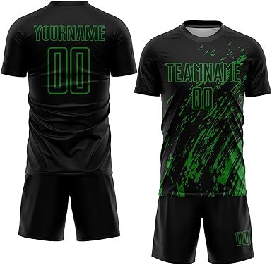 Custom Soccer Practice Jerseys Team Uniform for Men Women Youth, Personalized Sports T-Shirts and Shorts Printed