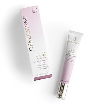 DEKLIDERM Neck Firming Cream – Anti Aging Retinol Cream Visibly Reduces Neck Wrinkles and Sagging – Neck Cream for loss of Firmness