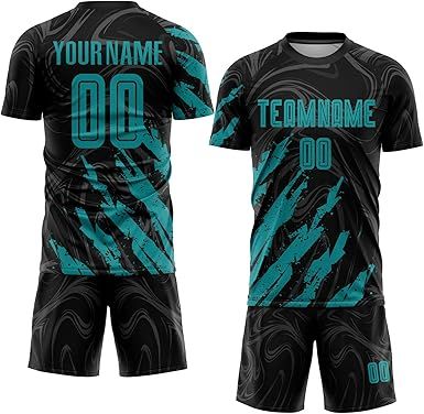 Custom Soccer Practice Jerseys Team Uniform for Men Women Youth, Personalized Sports T-Shirts and Shorts Printed