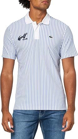 Lacoste Men's Heat Regulating Striped Golf Polo