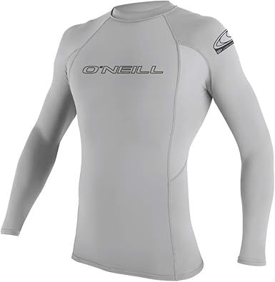 O'Neill Men’s Basic Skins Long Sleeve Rashguard, UPF 50+ Sun and Rash Protection for Surfing and All Outdoor Activities
