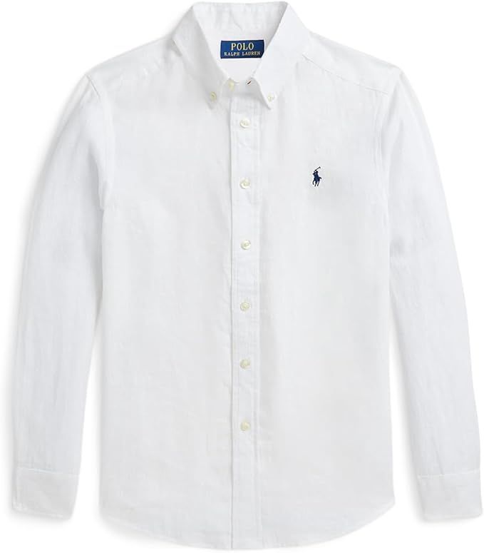 POLO RALPH LAUREN Boys' Linen Shirt (Big Kid)