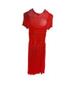 Dior Short-Sleeved Dresses Women's Red