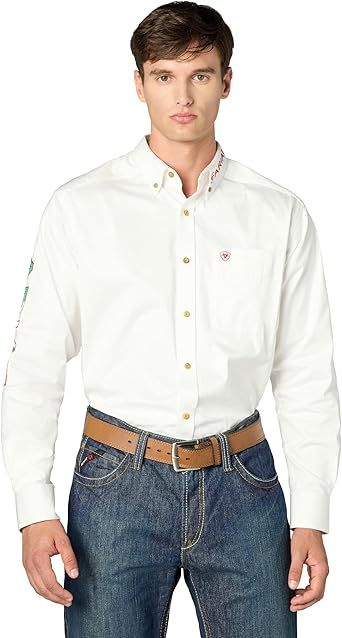 Ariat Mens Team Logo Twill Classic Fit Shirt