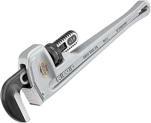 RIDGID 31100 Model 818 Aluminum Straight Pipe Wrench, 18-inch Plumbing Wrench