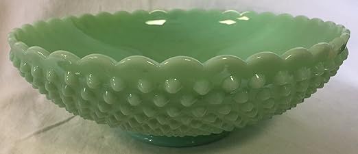 Bowl - Large - GiGi Hobnail Pattern - American Made - Mosser Glass USA (Jade)