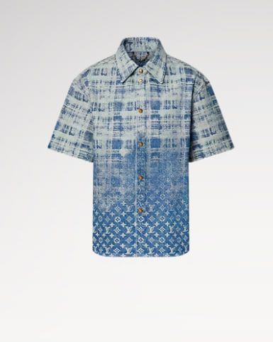 Denim Short-Sleeved Shirt