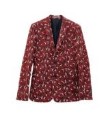 Dior Embroidered Kris Van Assche Tailored Red