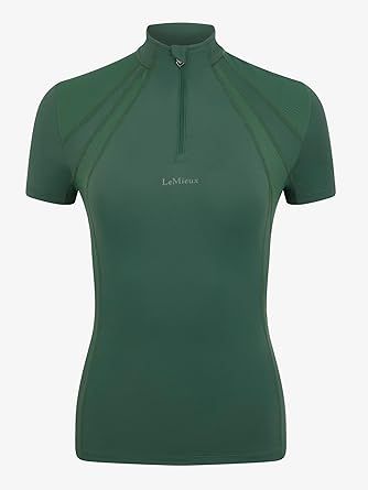 LeMieux Mia Mesh Base Layer - Women's Short Sleeve Top - Lightweight - Sweat Wicking - 360 Stretch - Equestrian Activewear
