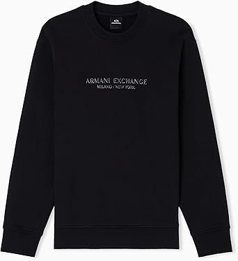Armani Exchange Men's Milano/Ny Zip Crewneck Sweatshirt