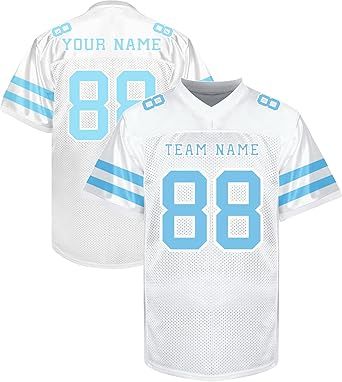 Custom Football Jerseys Personalized Shirt Stitched/Printed Name Number Fans Gift for Men Women Youth Boys