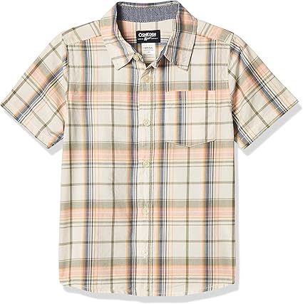 OshKosh B'Gosh Boys Short Sleeve Woven Buttonfront Shirt