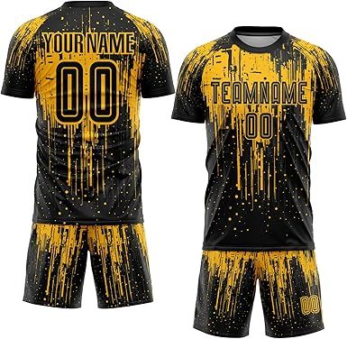 Custom Soccer Practice Jerseys Team Uniform for Men Women Youth, Personalized Sports T-Shirts and Shorts Printed