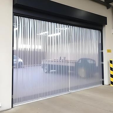 RESILIA Vinyl Replacement Strip Curtain for Walk in Freezers, Coolers, & Warehouse Doors - Industrial Grade Thermal Insulating Plastic Curtains, 12” x 50’ PVC Roll, Clear, Made in The USA