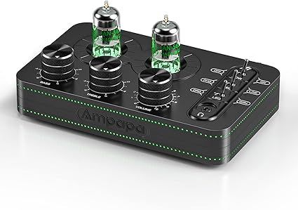 A1 Vacuum Tube Phono Preamp, Headphone Amp, Hi-Fi Audiophile Preamplifier for MM Turntable Record Player with Tone Control for Home Stereo Audio System
