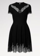 Short-sleeved skate dress with lace