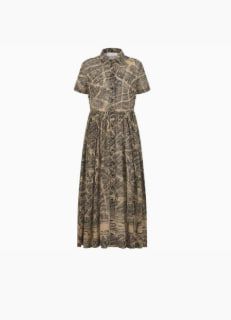 Dior Short-Sleeved Dresses Women's Brown
