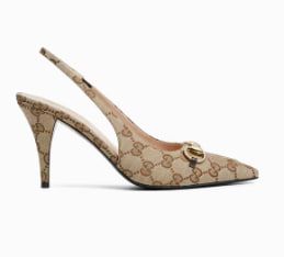 Women's slingback pump with Horsebit
