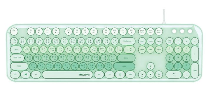 MOFII LOVE ME ILLUMINATE WIRE KEYBOARD (GREEN) (EN/TH) (1Y)
