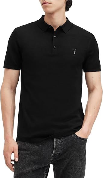 AllSaints Men's Mode Merino Ss Polo