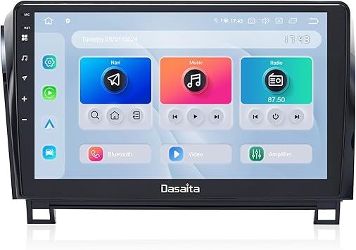 Dasaita Android 13 Car Stereo for Toyota Tundra 2007-2013 with Wireless Carplay & Android Auto, 10.2" Touch Screen Head Unit, GPS, Radio, 6G RAM 64G ROM, Bluetooth 5.0, 5G WiFi, 4G LTE