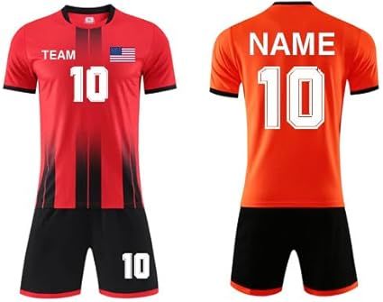 Customized football jersey. Personalization options include adding your name, number, and team logo.