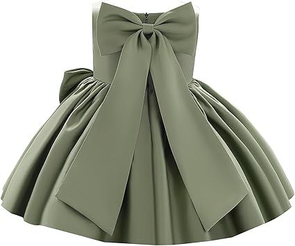 Girl Flower Design Dress Sleeveless Flower Design Princess Wedding Dress for Toddler and Baby Girl