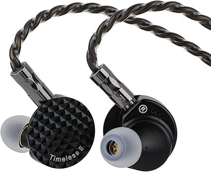 Linsoul 7Hz Timeless II in Ear Monitor, Upgraded 14.5mm Planar Magnetic Driver IEM, Wired Earbuds, with Tunable Nozzle and 7N OCC IEM Cable for Musician Audiophile (Timeless II)