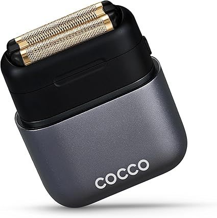 COCCO IMPACTO Foil Shaver for Men, Triple Gold Foil Electric Razor, Head Shaver for Bald Men, Wet & Dry Use, Magnetic Replaceable Head, Intelligent Accelerator, 90-Min Runtime – (Gray)