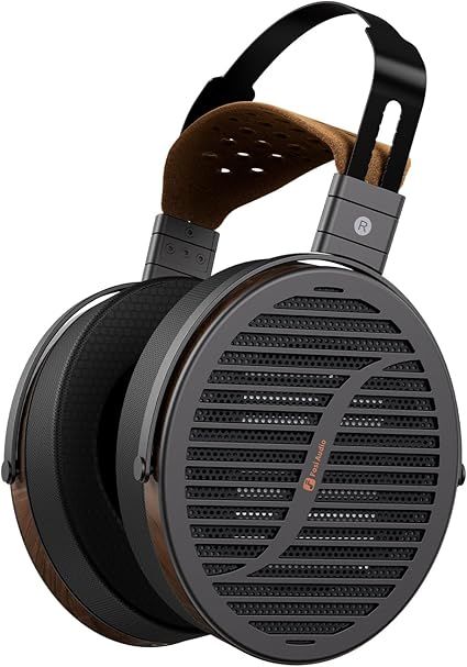 Fosi Audio i5 Open-Back Planar Magnetic Headphones with 97mm Ultra-Large Diaphragm, CNC Metal & Walnut Wood, Audiophile Wired Studio Headphones for Multi-Source Devices