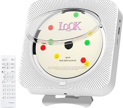CD Player Portable | CD Player for Home, Office with HiFi Speakers Bluetooth | LED Screen FM Radio, USB/TF/AUX Support,Audiophiles