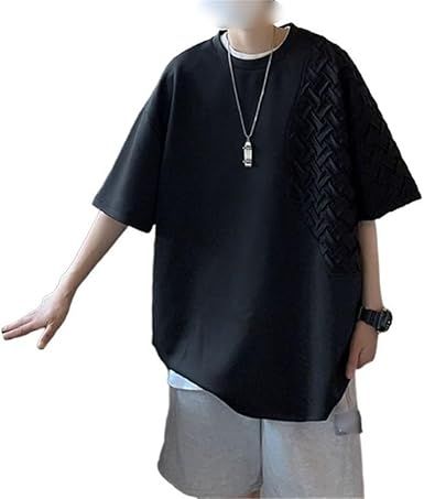 Short Sleeved T-Shirt for Men's Loose Fitting Half Clothes