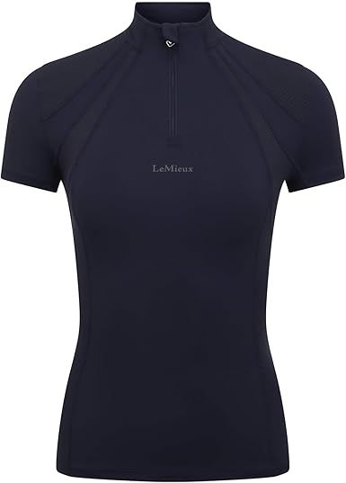 LeMieux Mia Mesh Base Layer - Women's Short Sleeve Top - Lightweight - Sweat Wicking - 360 Stretch - Equestrian Activewear
