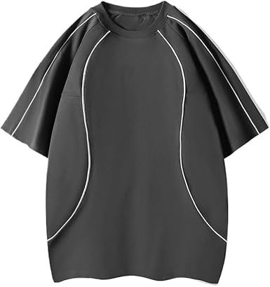 Casual Loose Round Neck T-Shirt Fashionable Breathable Cotton Blend Hood Short Sleeves Outdoor Sports Versatile Vest