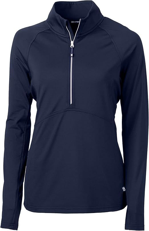Cutter & Buck Womens Long Sleeve Adapt Eco Knit Half Zip Pullover