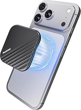 1TB Magnetic Portable SSD, Thin&Small, 4K 120 fps ProRes HDR Record&Store, Up to 2000MB/s, iPhone External Storage, External Solid State Drives for iPhone 15/16/17 Series,Tablets, PC, Black