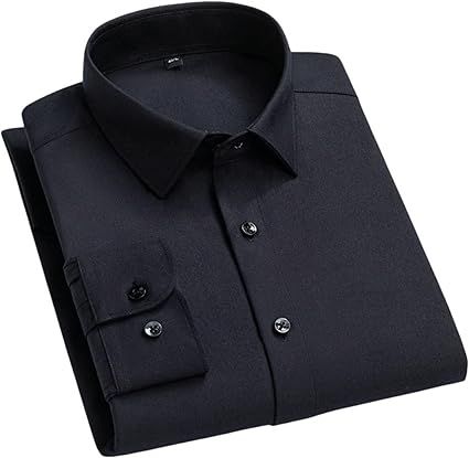 Men's Spring Autumn Solid Business Casual Shirt