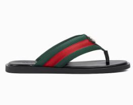 Men's thong sandal with Interlocking G