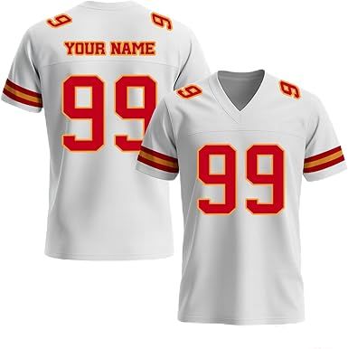 Custom Football Jersey, Personalized Name Number Team Practice Jerseys Football Game Shirt for Men Youth Women Youth