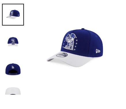 New Era หมวกรุ่น Los Angeles Dodgers League Mix Cartoon 2-Tone White Visor Dark Royal Kids 9Forty Af Cap