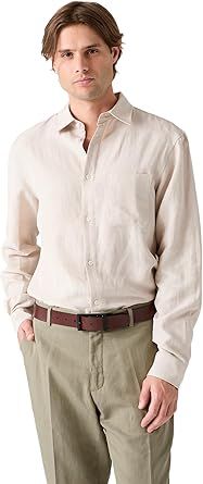 GUESS Linen-Blend Shirt
