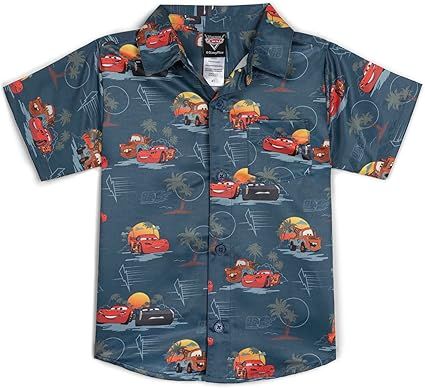Disney Toy Story Mickey Mouse Cars Nightmare Before Christmas Button Down Shirt Toddler to Big Kid