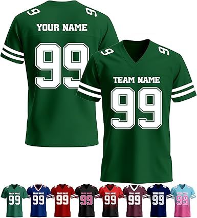 Custom Football Jersey, Personalized Name Number Team Practice Jerseys Football Game Shirt for Men Youth Women Youth