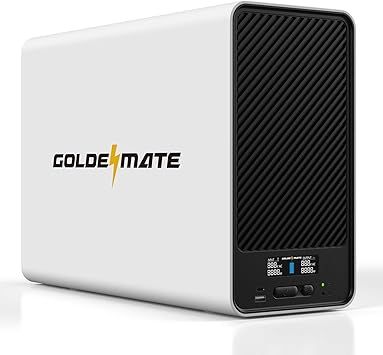 GOLDENMATE 1500VA/1200W Lithium UPS Battery Backup and Surge Protector, Backup Battery Power Supply with LiFePO4 Batteries(296Wh), AVR, Line Interactive Sinewave UPS System, 8 Outlets, LCD Display