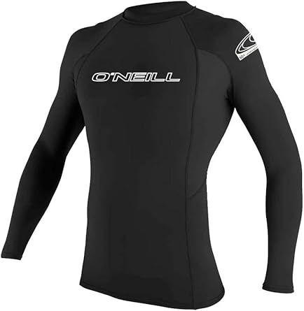 O'Neill Men’s Basic Skins Long Sleeve Rashguard, UPF 50+ Sun and Rash Protection for Surfing and All Outdoor Activities