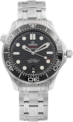 Omega Seamaster Automatic Chronometer Black Dial Men's Watch 210.30.42.20.01.001